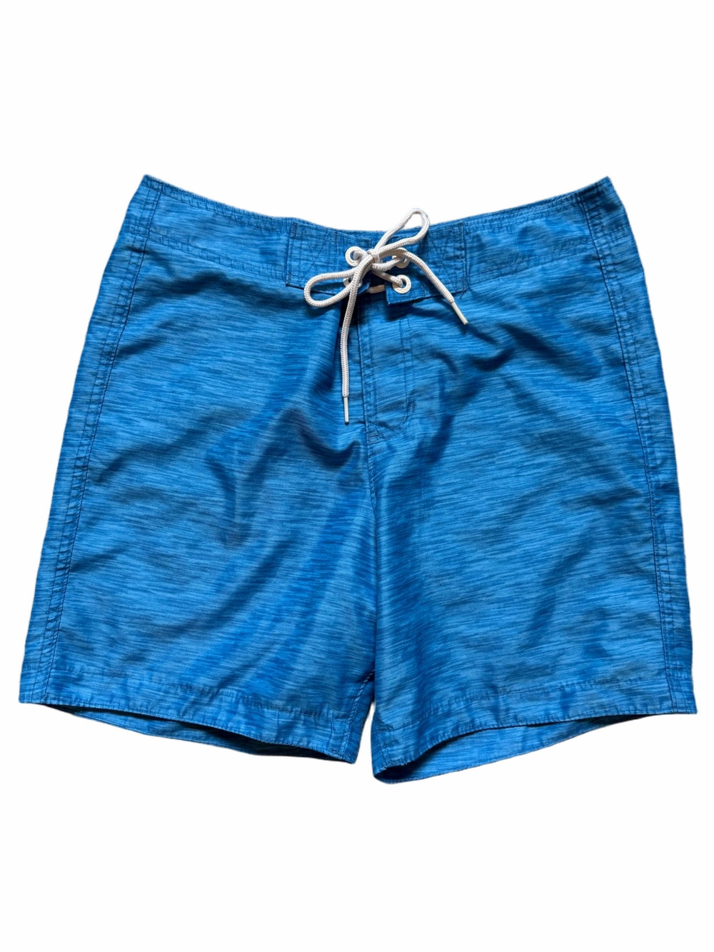 Hollister California Men Small Unlined Vibrant Blue Swim Suit Trunks Drawstring